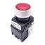 New KG Auto KGX-HMD21R Illuminated Pushbutton Switch, ø22mm, 1NC+1NO, 12/24VDC Lamp