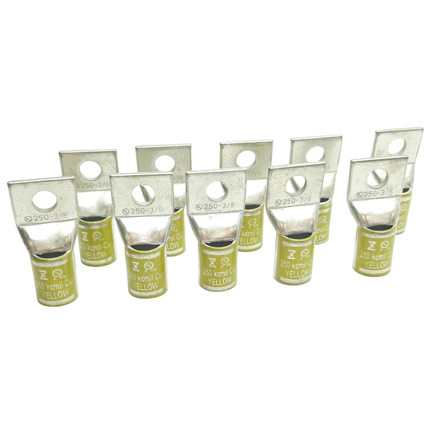 New Lot of 10 Ferrules Direct SB25038 Compression Lug 21.1mm x 27.9mm, 250MCM