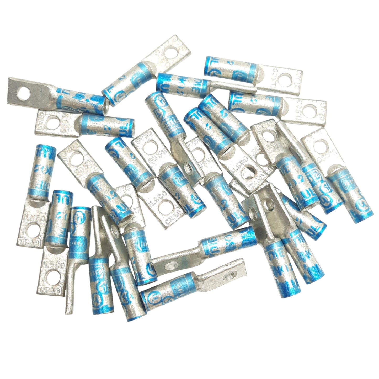New Lot of 27 ILSCO CRA-6 Compression Lug 13.97mm x 11.30mm, 6 AWG, 10.79mm