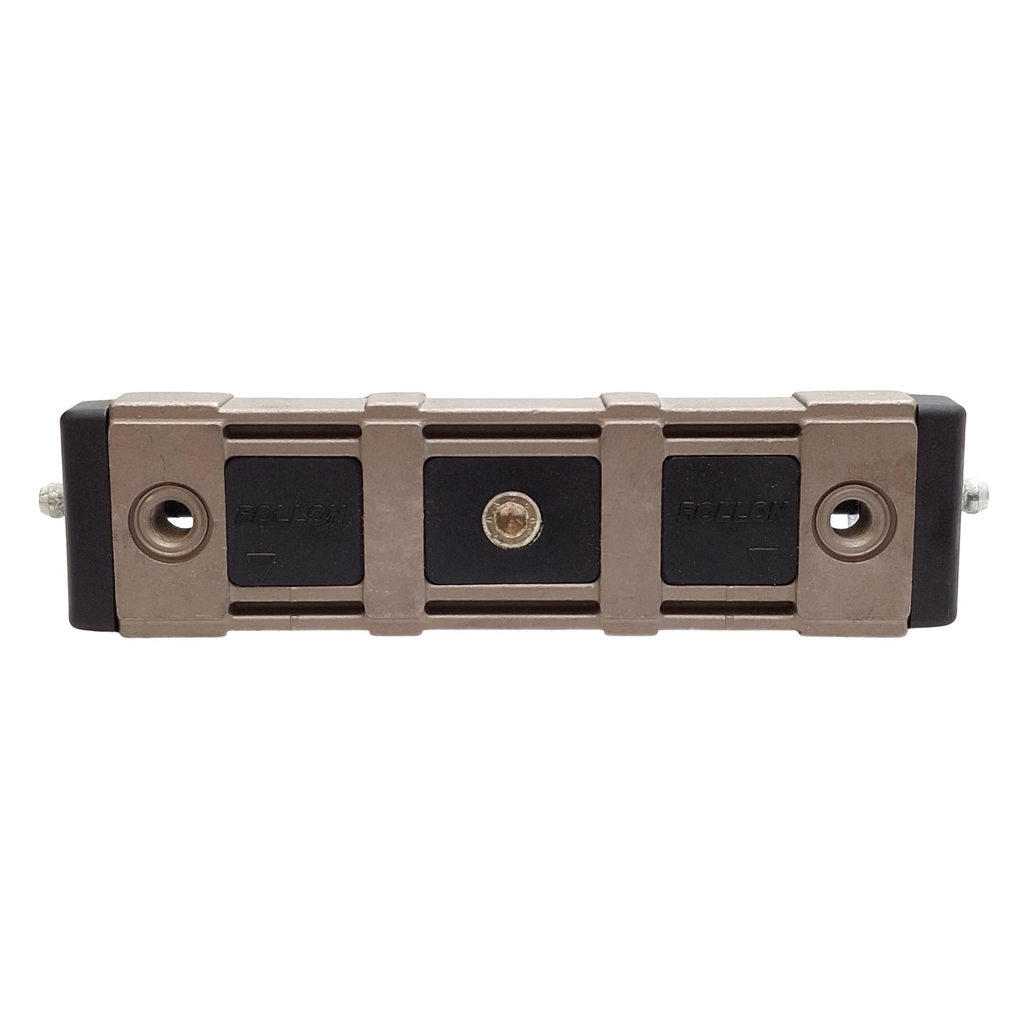 Used Rollon NT43L-3-A Compact Rail Slider, 43mm Rail, 3-Roller, M8 Holes, 5500N Load