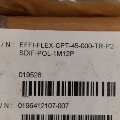 New Effilux EFFI-FLEX-CPT-45-000-TR-P2-SDIF-POL-1M12P LED Light Bar, White, 24VDC