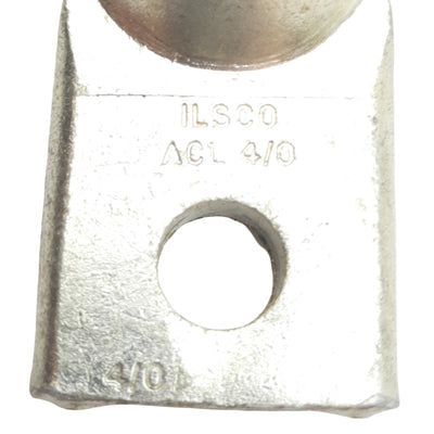New Lot of 2 ILSCO ACL-4/0 Compression Lug 32.53mm x 23.01mm, 4/0in, 44.45mm