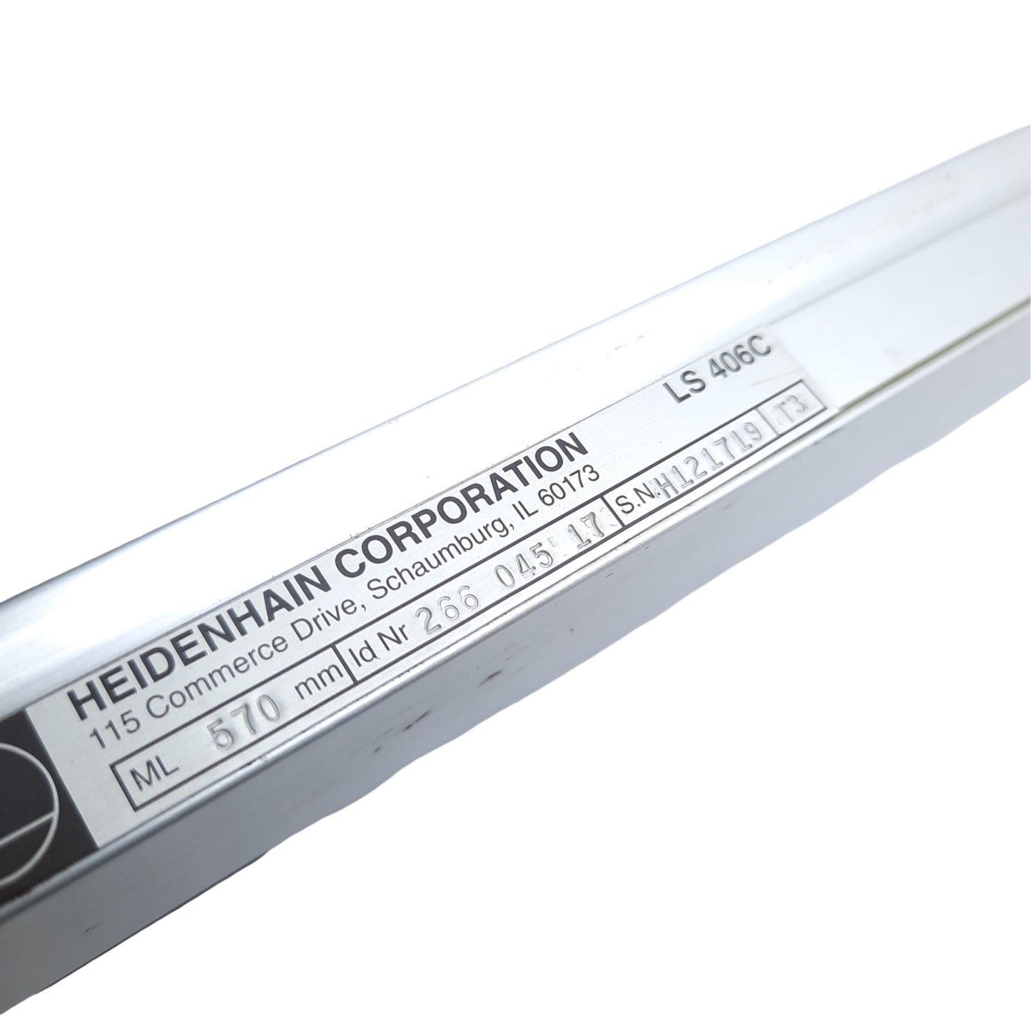 Used Heidenhain Linear Encoder LS 406C 266 045 17, Measuring Length 570mm Total 708mm