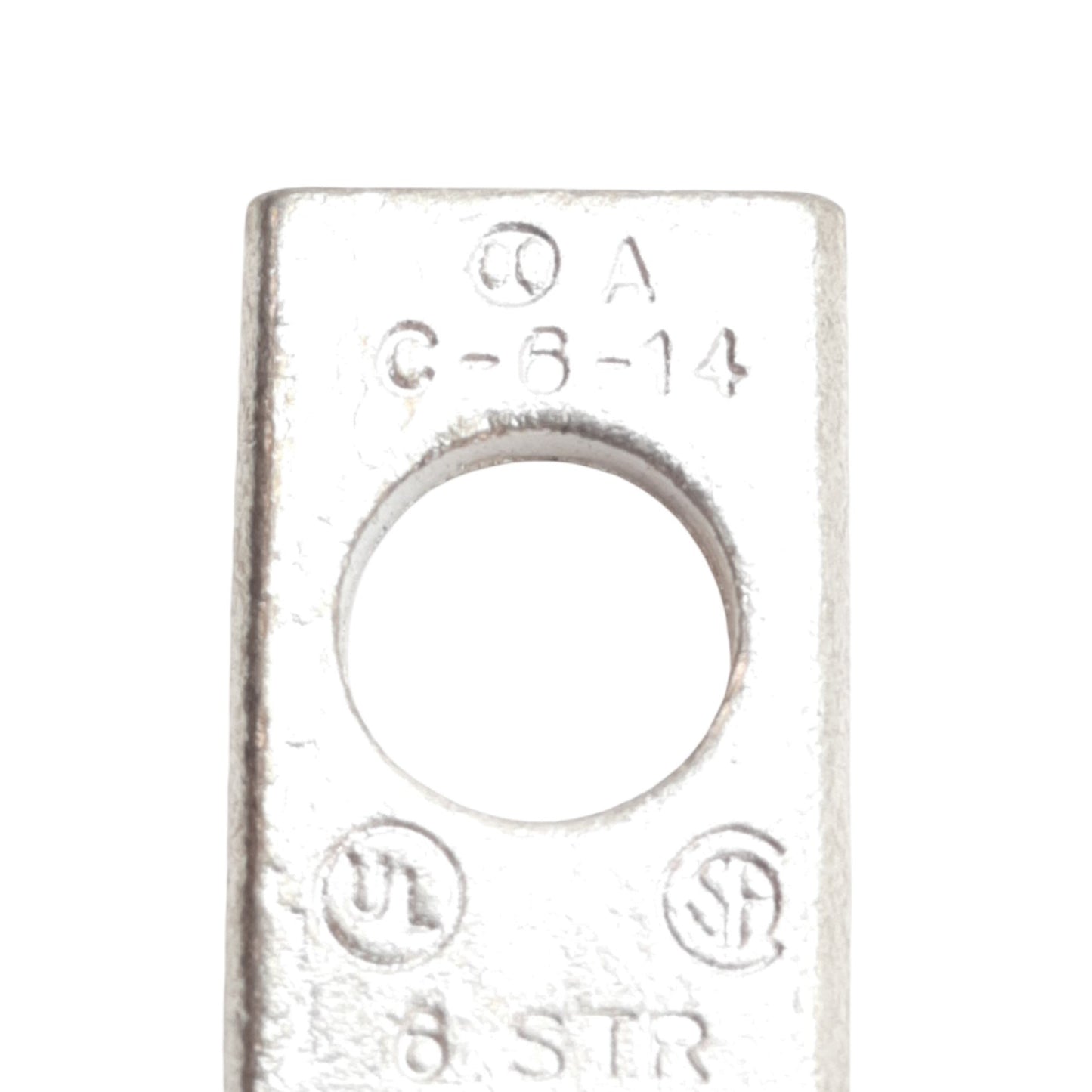 New Lot of 10 ILSCO C-6-14 Compression Lug 17.27mm x 11.17mm, 6, 12.7mm, 1/4in