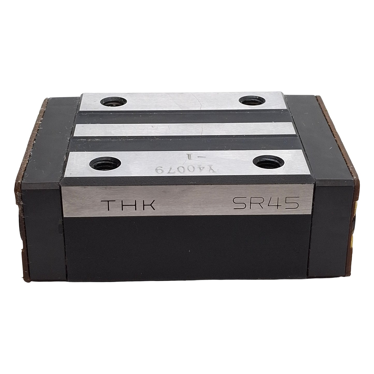 Used THK SR45 Linear Guide Block, 126mm L x 86mm W x 47.5mm H, M10 Holes, 55.3kN Load