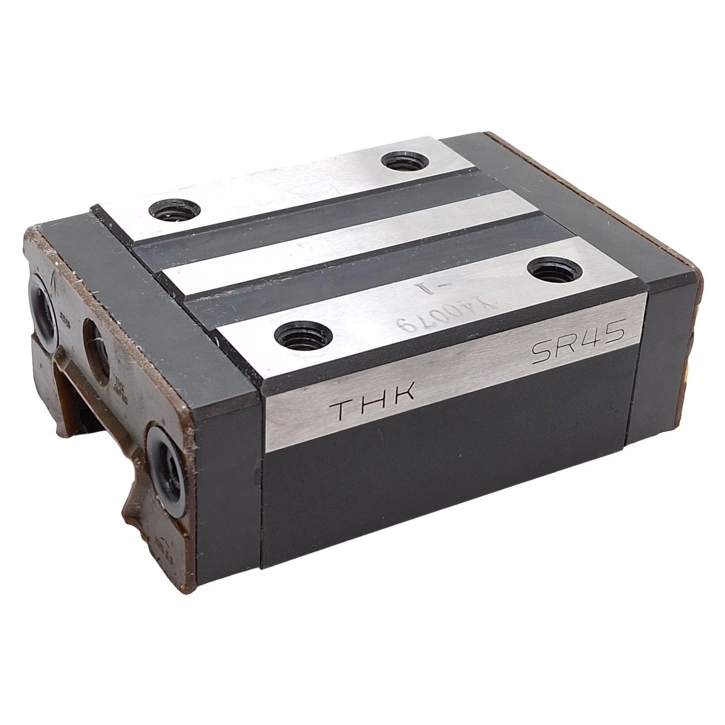 Used THK SR45 Linear Guide Block, 126mm L x 86mm W x 47.5mm H, M10 Holes, 55.3kN Load