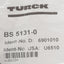 New Lot of 2 Turck BS 5131-0 Connector, 3-Pin M8 Straight Male, 4A 60VAC/75VDC