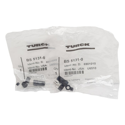 New Lot of 2 Turck BS 5131-0 Connector, 3-Pin M8 Straight Male, 4A 60VAC/75VDC