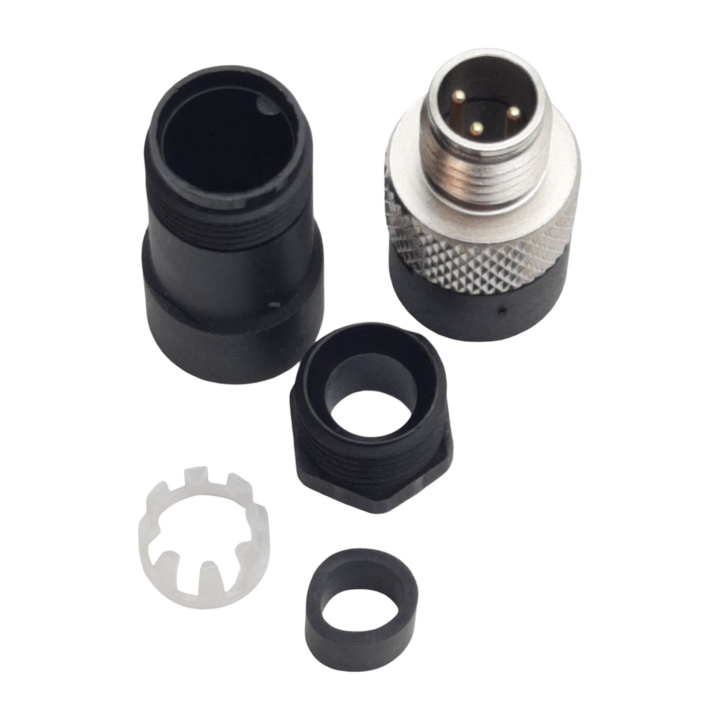 New Lot of 2 Turck BS 5131-0 Connector, 3-Pin M8 Straight Male, 4A 60VAC/75VDC