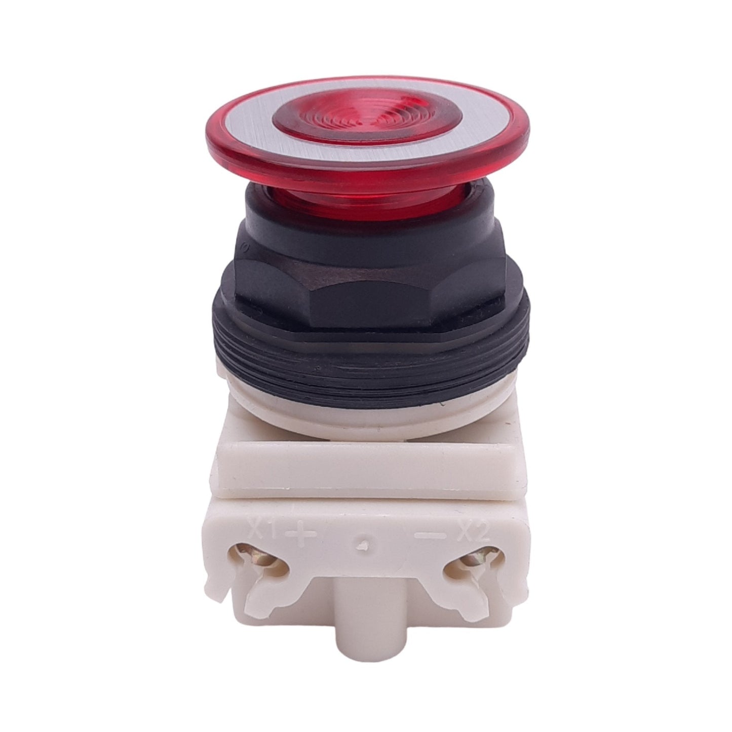 Used Square D 9001KM35 Red Illuminated Push/Pull E-Stop Button, ø30mm, 24-28VDC Lamp