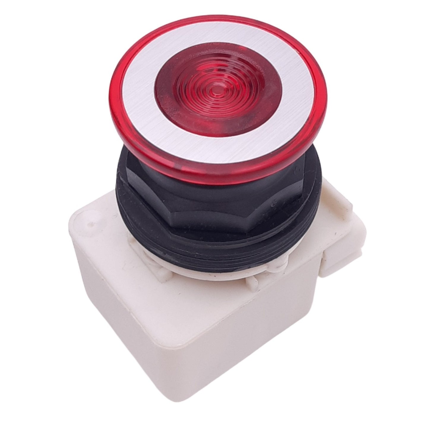 Used Square D 9001KM35 Red Illuminated Push/Pull E-Stop Button, ø30mm, 24-28VDC Lamp