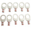 New Lot of 10 ILSCO CCL-8-12 Compression Lug, 0.858in x 0.752in, 8AWG, 1/2in