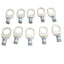 New Lot of 10 ILSCO CCL-6-12 Compression Lug 0.858in x 0.752 in, 6 AWG, 1/2in