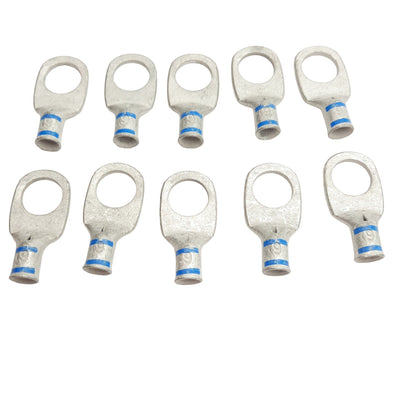 New Lot of 10 ILSCO CCL-6-12 Compression Lug 0.858in x 0.752 in, 6 AWG, 1/2in