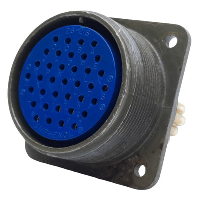 Used Amphenol MS3102A28-21S Circular Connector Receptacle, 37-Position Female