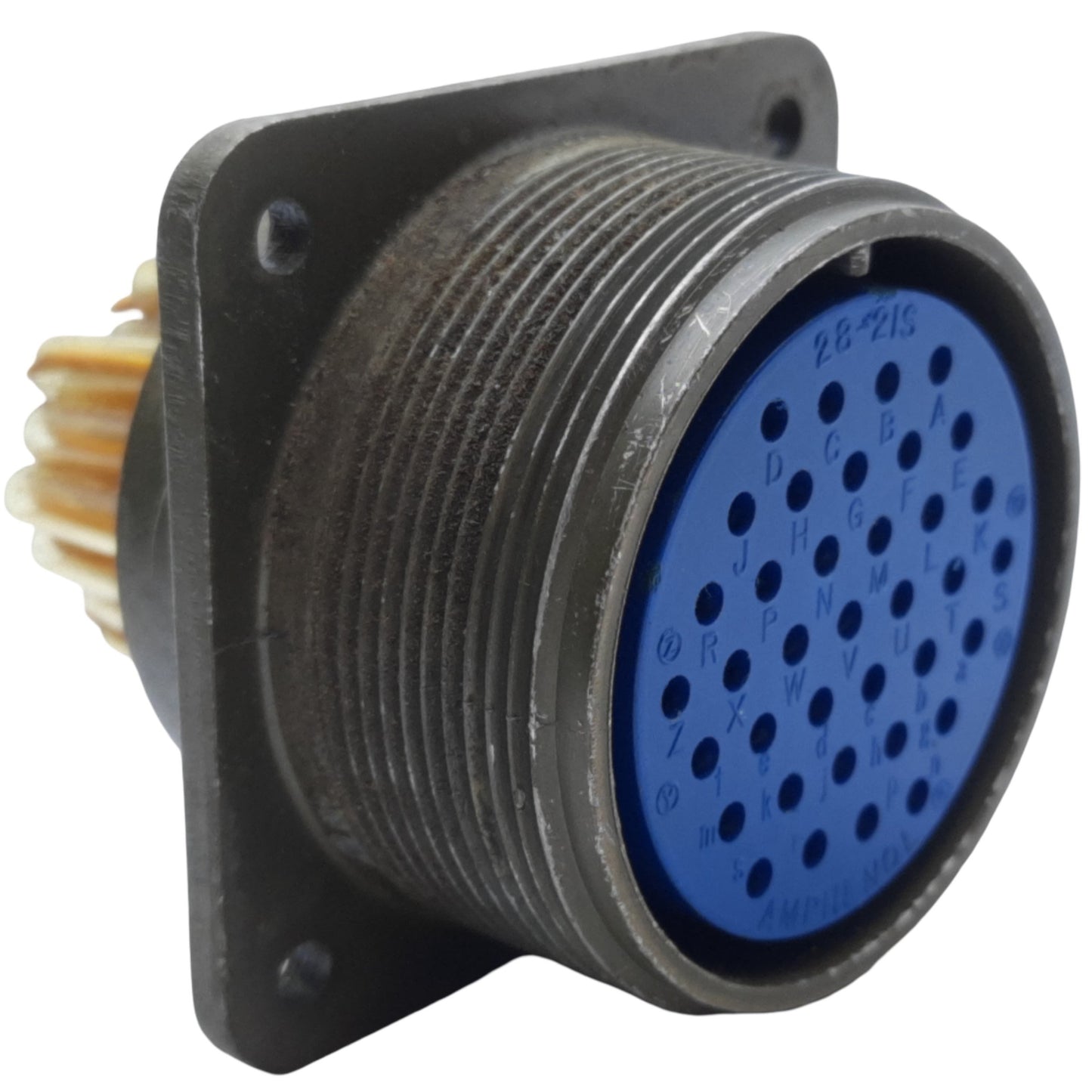 Used Amphenol MS3102A28-21S Circular Connector Receptacle, 37-Position Female