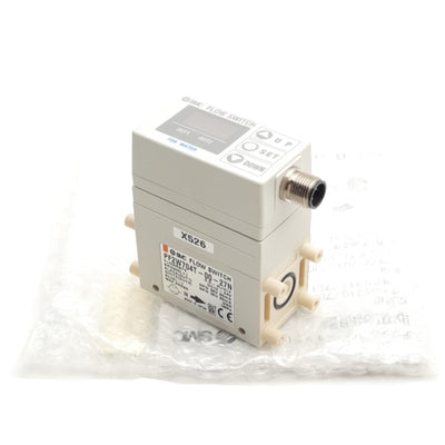 New SMC PF2W704T-00-27N-X526 Digital Flow Switch For Water, 0.5-4L/min, 12-24VDC