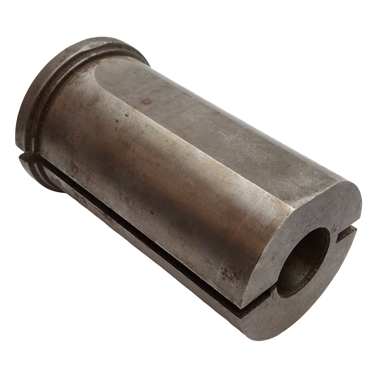 Used Gilmore Chuck Collet Reducer Sleeve, Steel, ø7/8in ID x ø2in OD, 3.85in Long