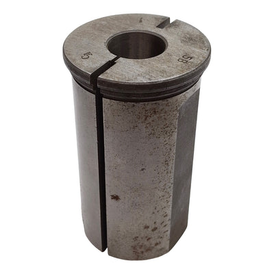 Used CNC Chuck Collet Reducer Sleeve, Steel, ø7/8in ID x ø2in OD, 3.75in Long