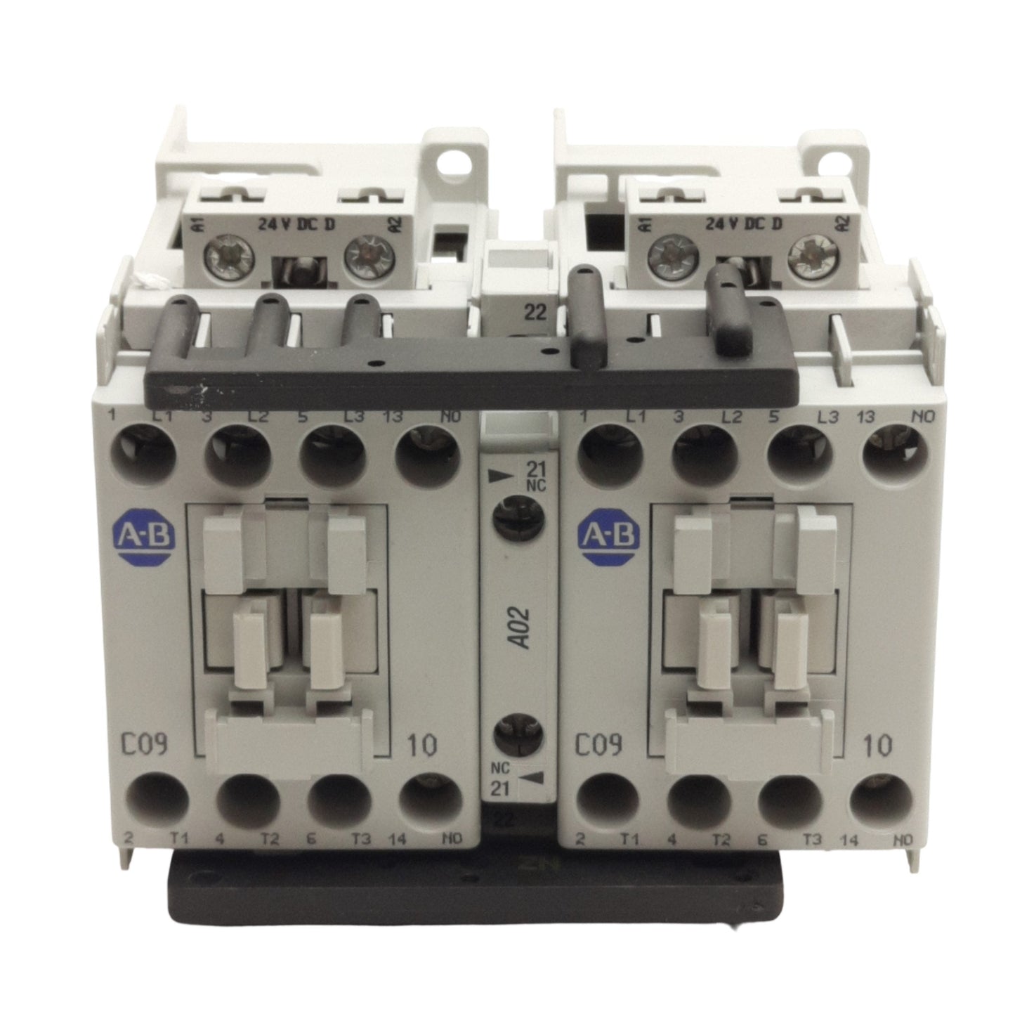 New Allen Bradley 104-C09DJ22 Reversing Contactor 3-P 690VAC 32A Contact, 24VDC Coil