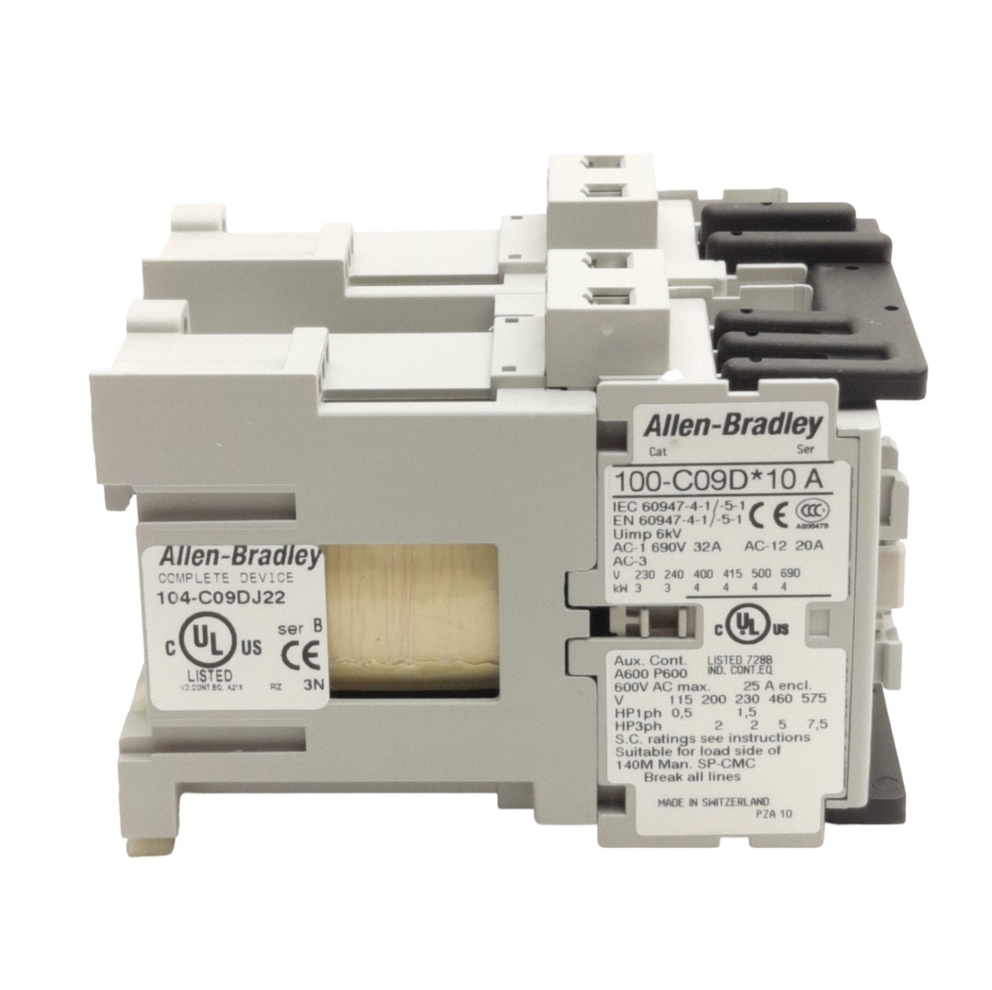 New Allen Bradley 104-C09DJ22 Reversing Contactor 3-P 690VAC 32A Contact, 24VDC Coil