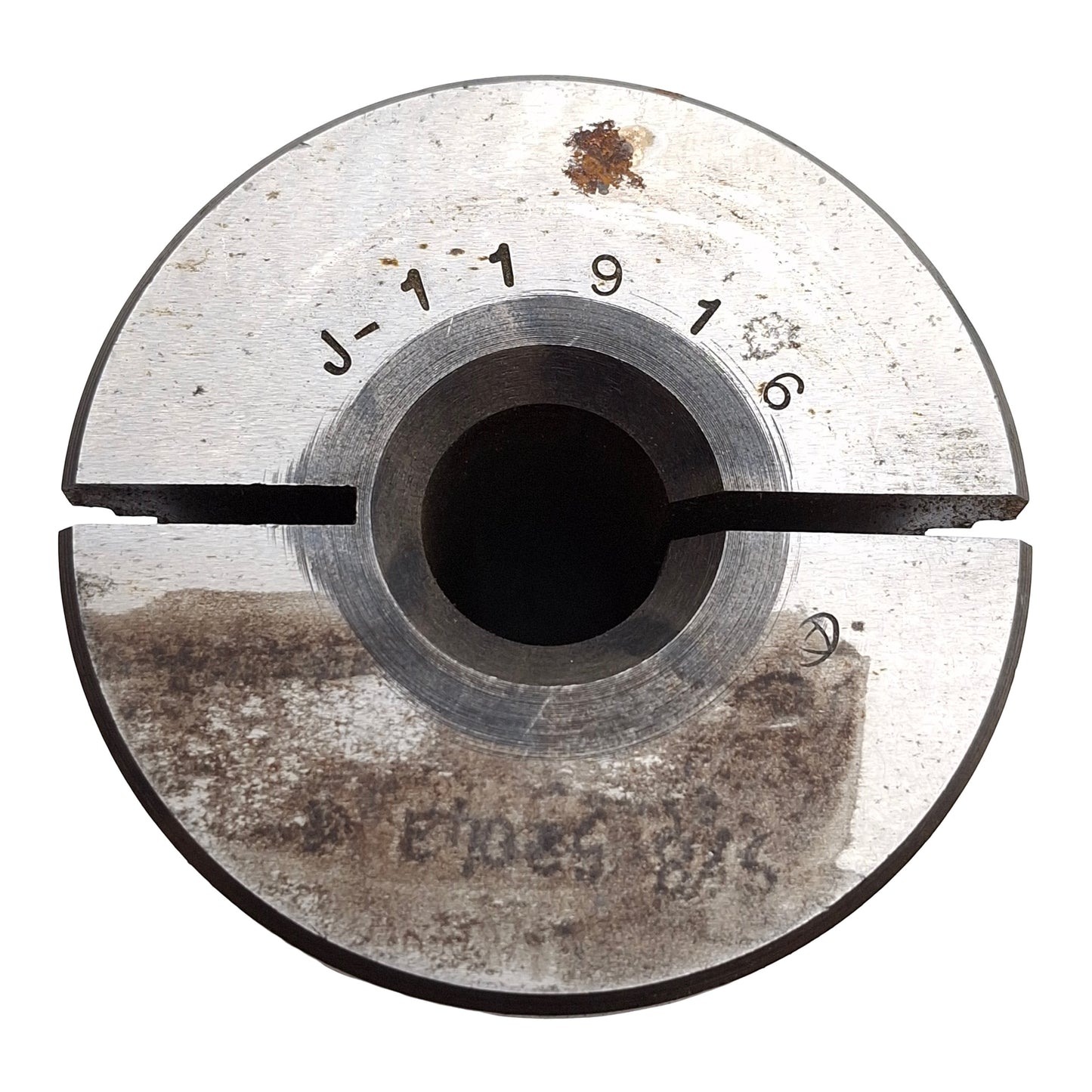 Used CNC Chuck Collet Reducer Sleeve, Steel, ø5/8in ID x ø2in OD, 3.8in Long