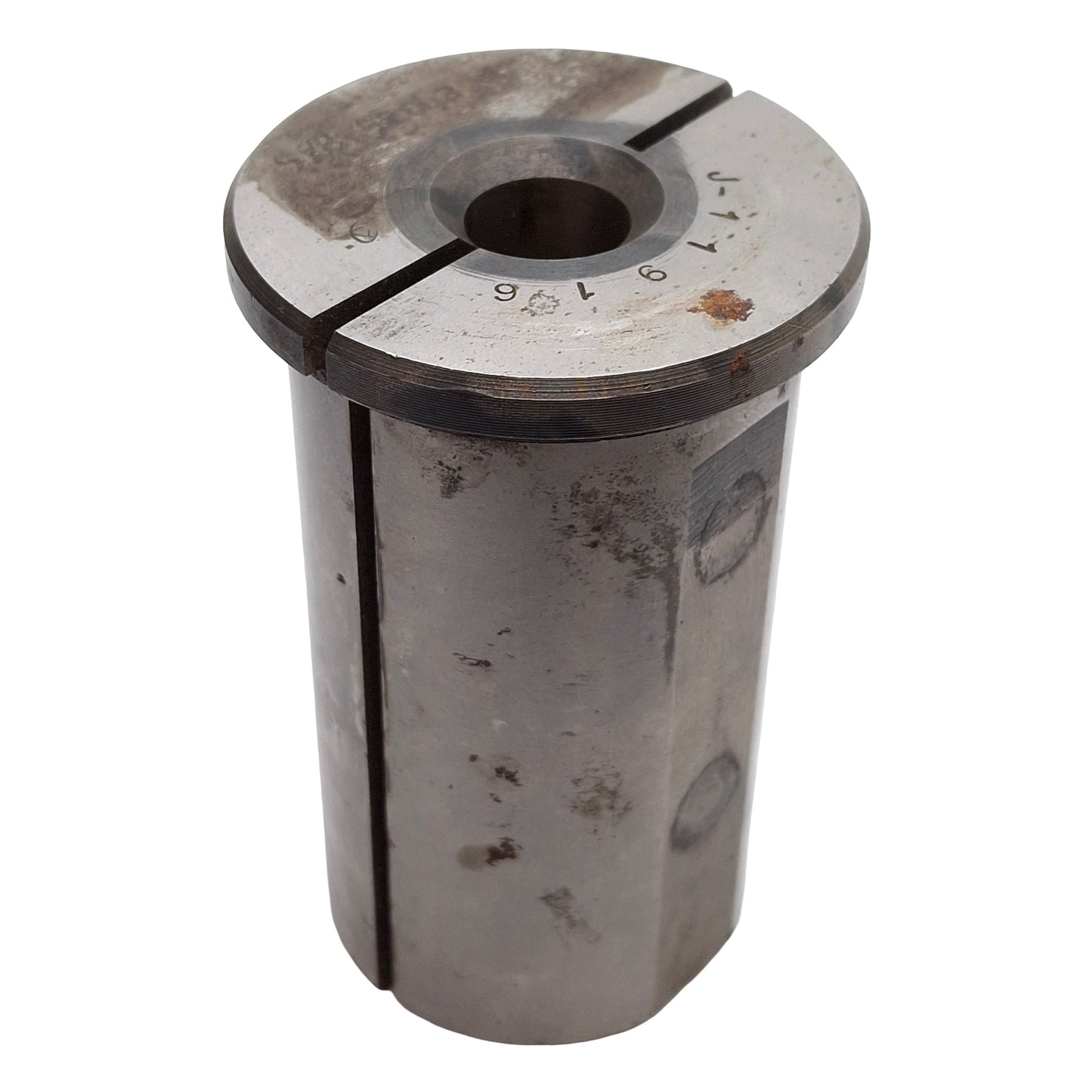 Used CNC Chuck Collet Reducer Sleeve, Steel, ø5/8in ID x ø2in OD, 3.8in Long