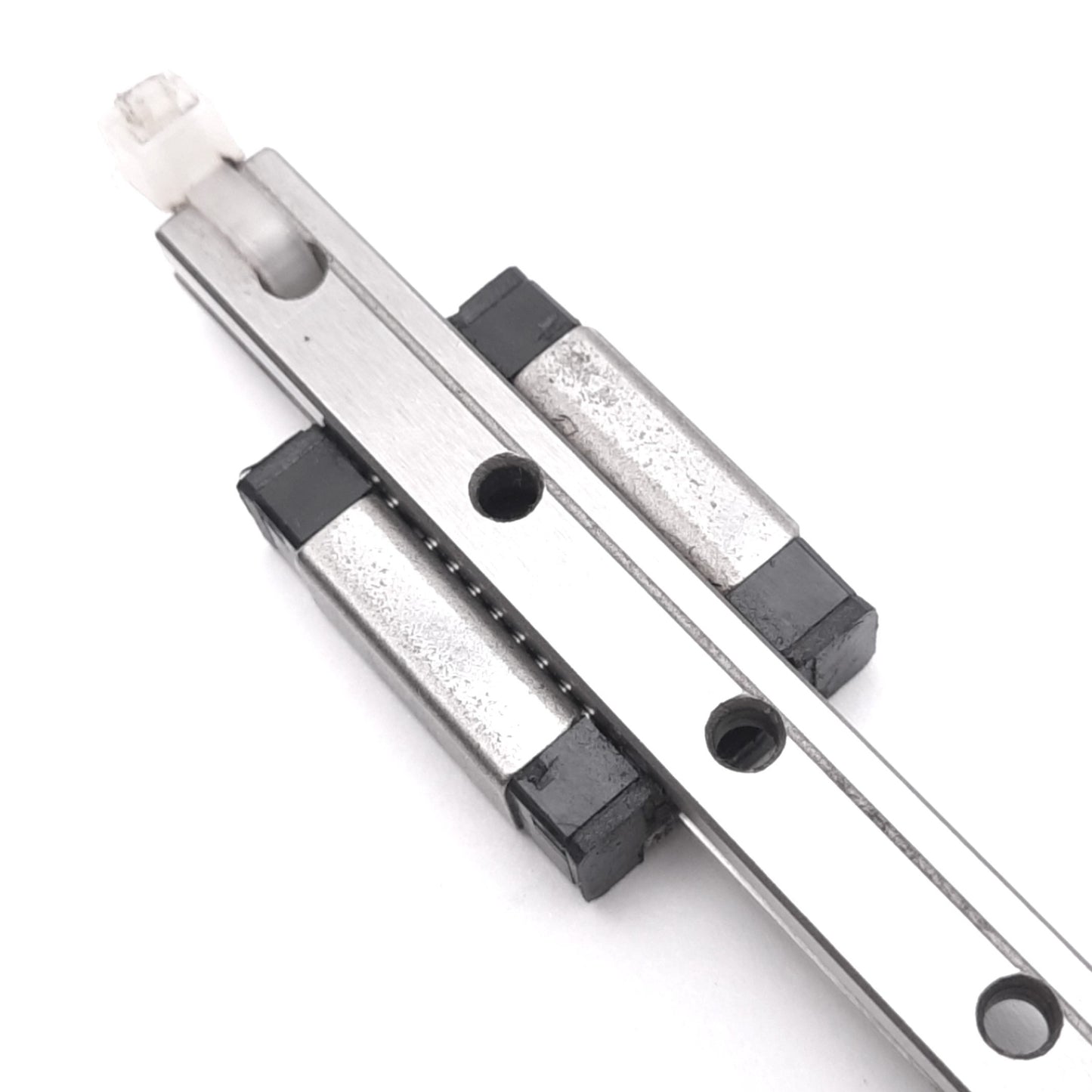 Used IKO LWL7B (3x) Miniature Linear Guide Blocks w/ 7x160mm Rail, 1890N Max Load