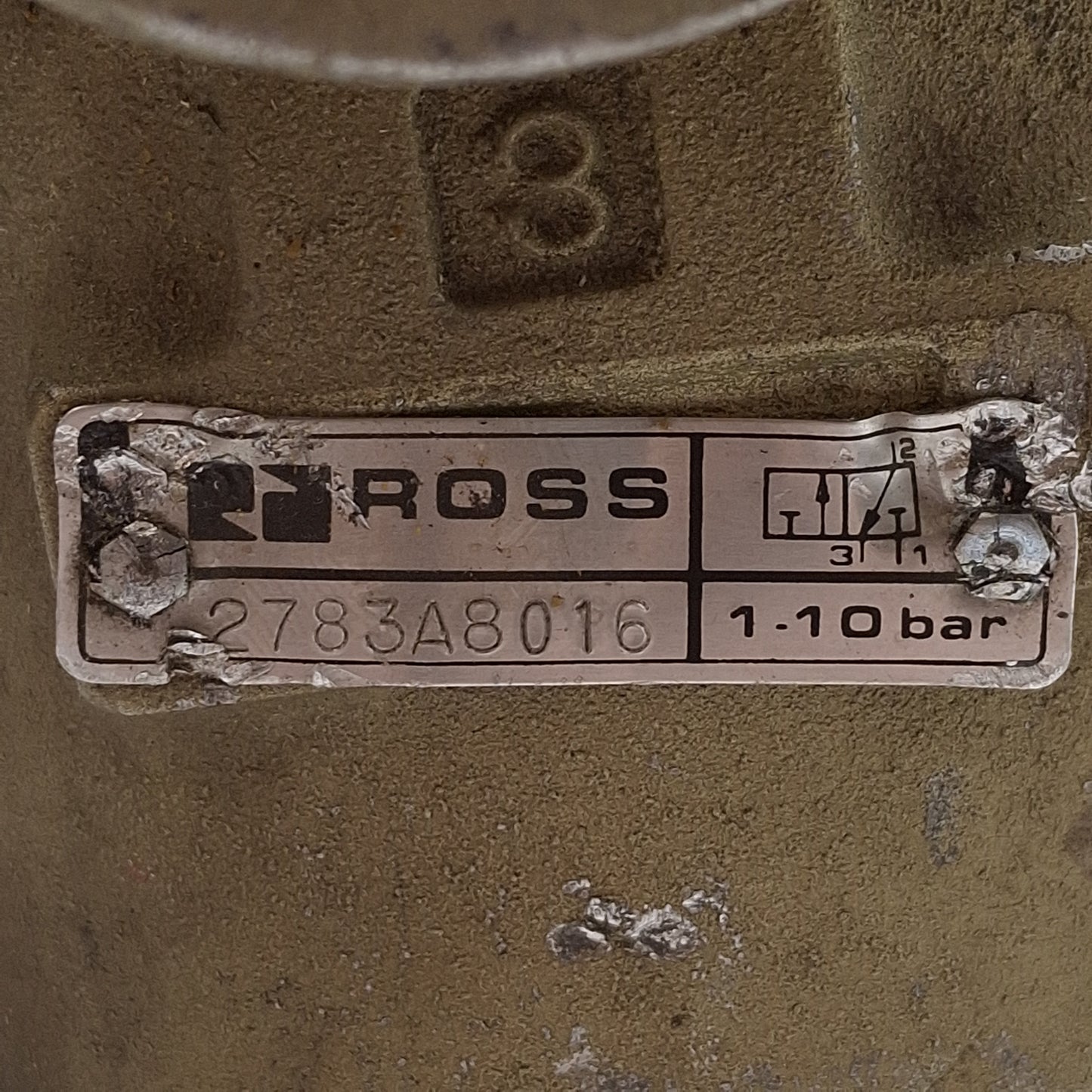 Used Ross 2783A8016 L-O-X Lock Out & Exhaust Valve, Manual Pilot, 1-1/2" NPT, 1-10bar