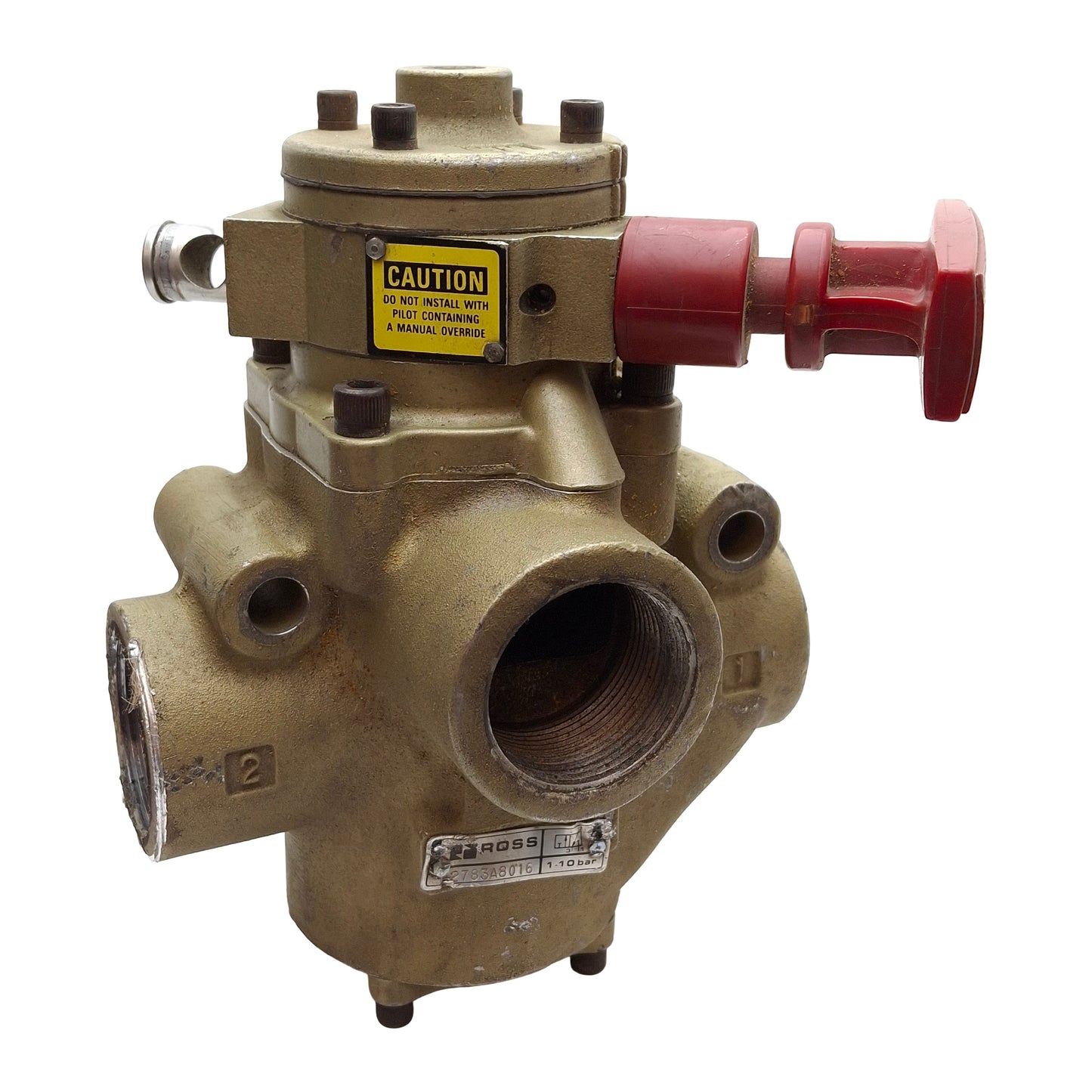 Used Ross 2783A8016 L-O-X Lock Out & Exhaust Valve, Manual Pilot, 1-1/2" NPT, 1-10bar