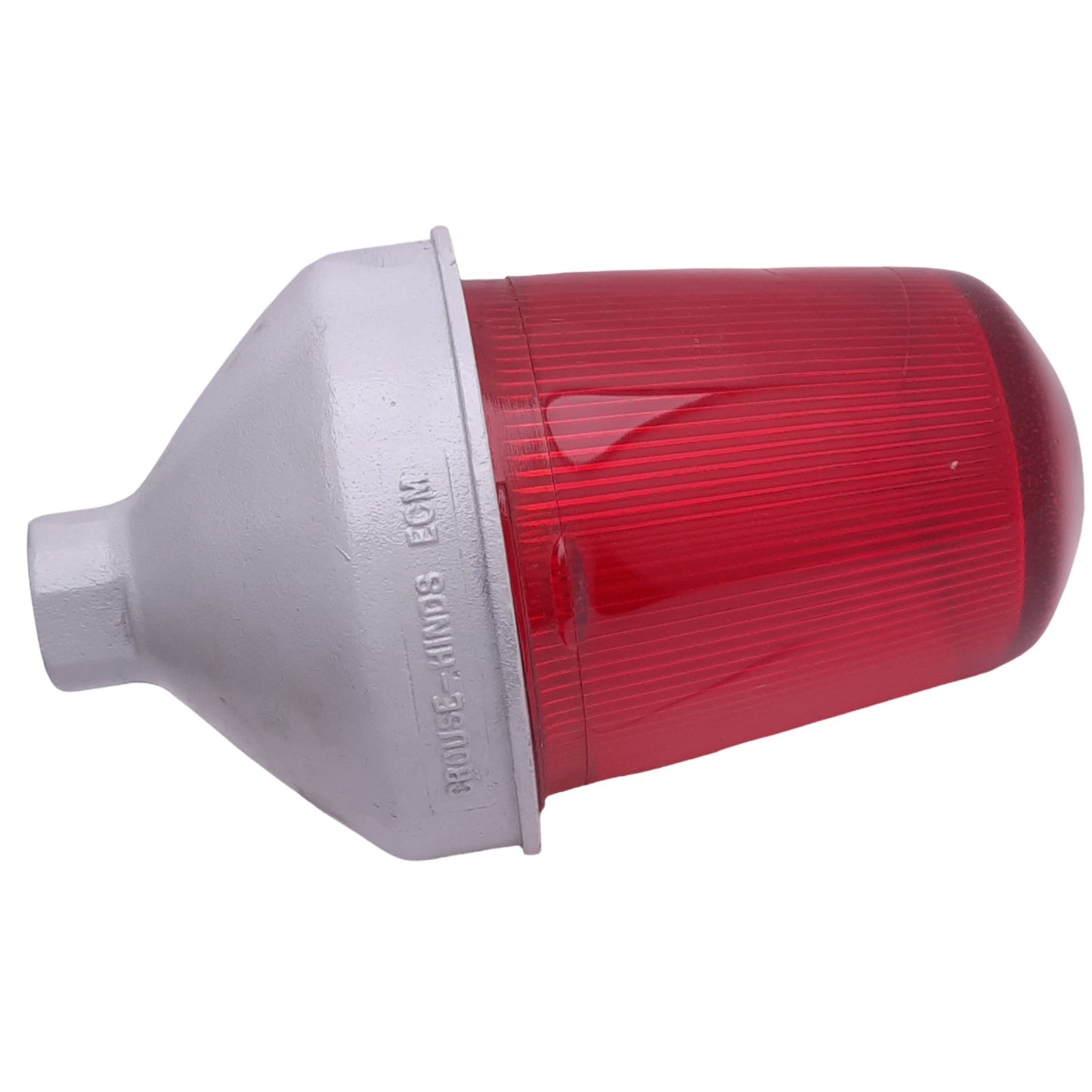 Used Eaton VDA25 Crouse-Hinds Vaporgard Red Light Fixture, 120VAC, 150W Max, 3/4" NPT