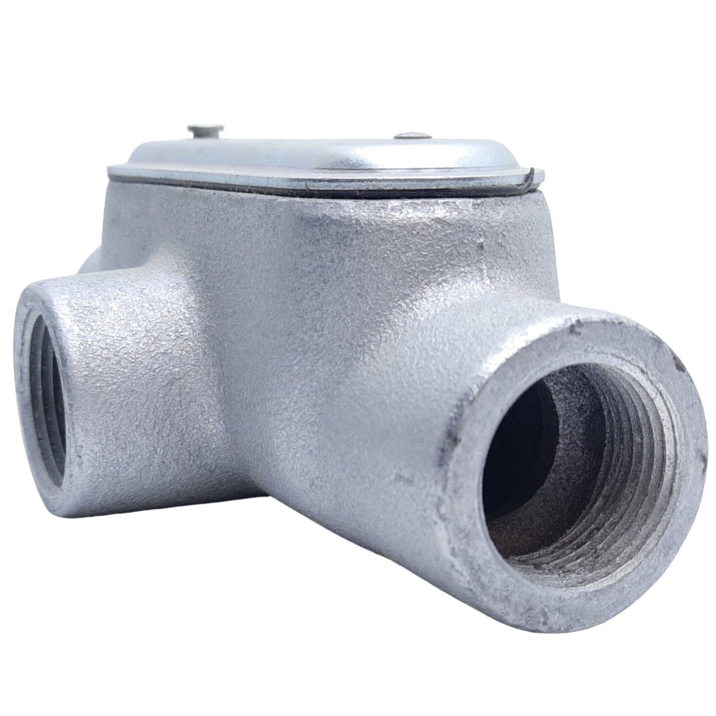 Used Crouse Hinds 782274627007 T37 Conduit Body Form 7, 1" w/ Gasketed Cover 370SG