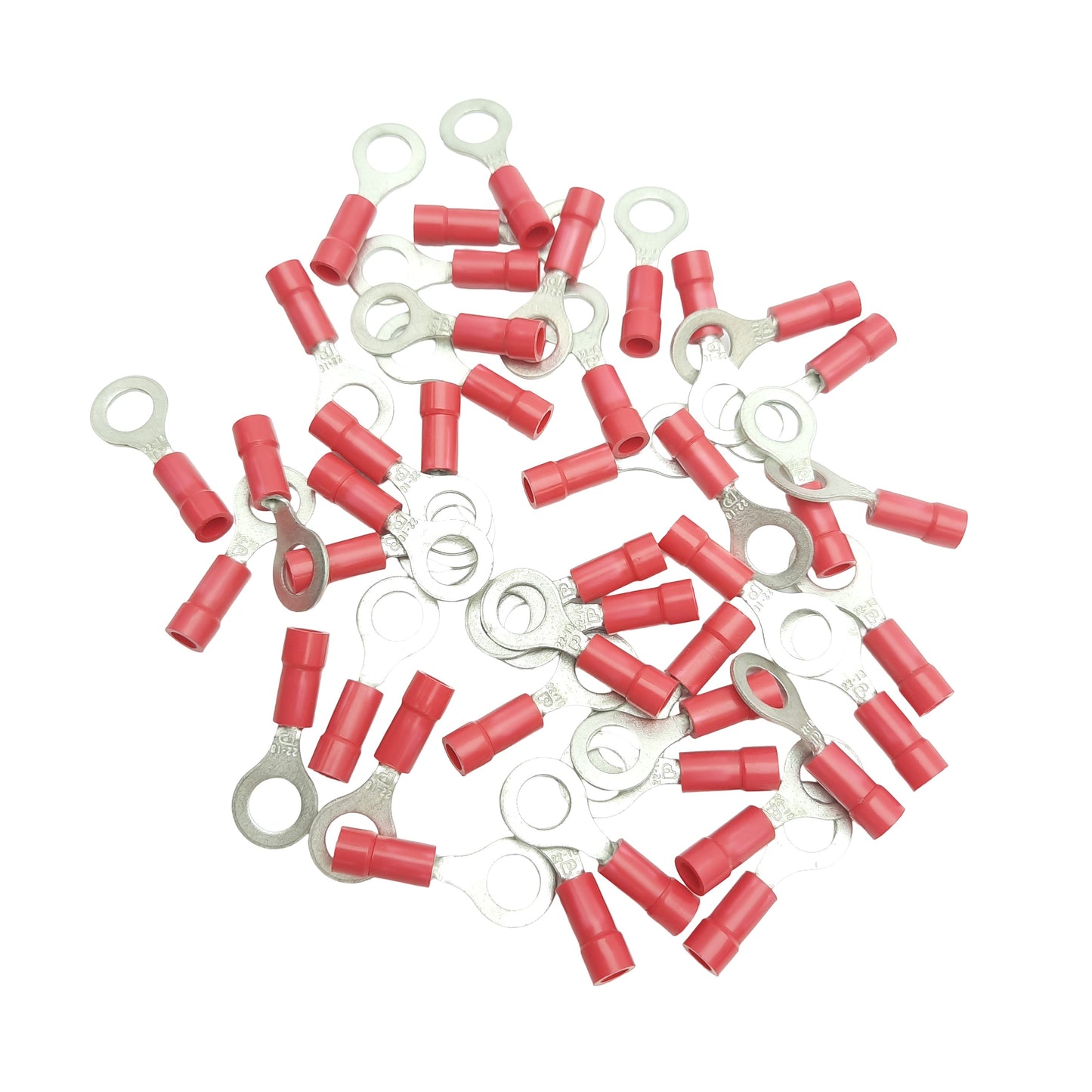 New Lot of 60 Panduit PV18-14R-MY Ring Terminal Vinyl, 17mm x 11.7mm, 18AWG - 22AWG