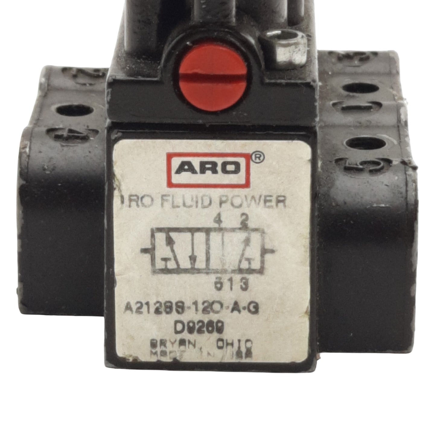 Used Aro A212SS-120-A-G Solenoid Valve 4/2 Way, 1/4in NPT, 150psi, 120VAC Coil