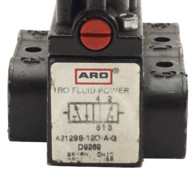 Used Aro A212SS-120-A-G Solenoid Valve 4/2 Way, 1/4in NPT, 150psi, 120VAC Coil
