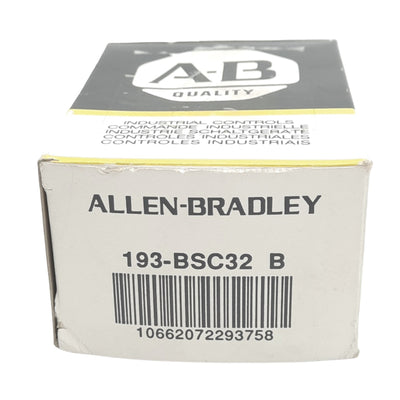 New Allen Bradley 193-BSC32 B Thermal Overload Relay, 22-32A, 2-Pole 1NC+1NO, 600V