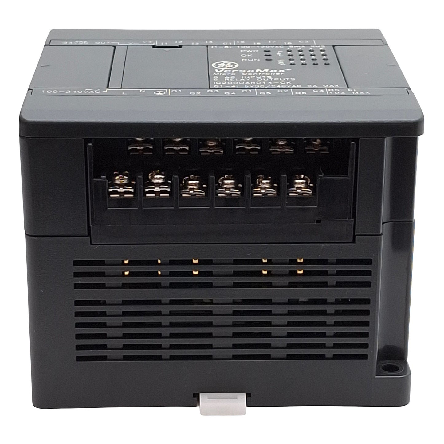 Used GE IC200UAR014-CK VersaMax Micro Controller PLC, 8 AC Inputs, 6 Relay Outputs