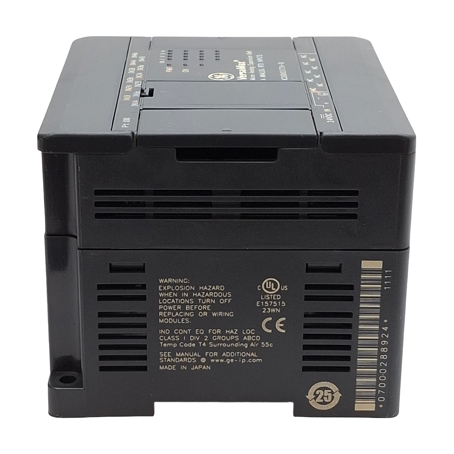 Used GE IC200UEX724-D VersaMax Micro Analog Expansion Unit, 4x PT100 RTD Inputs