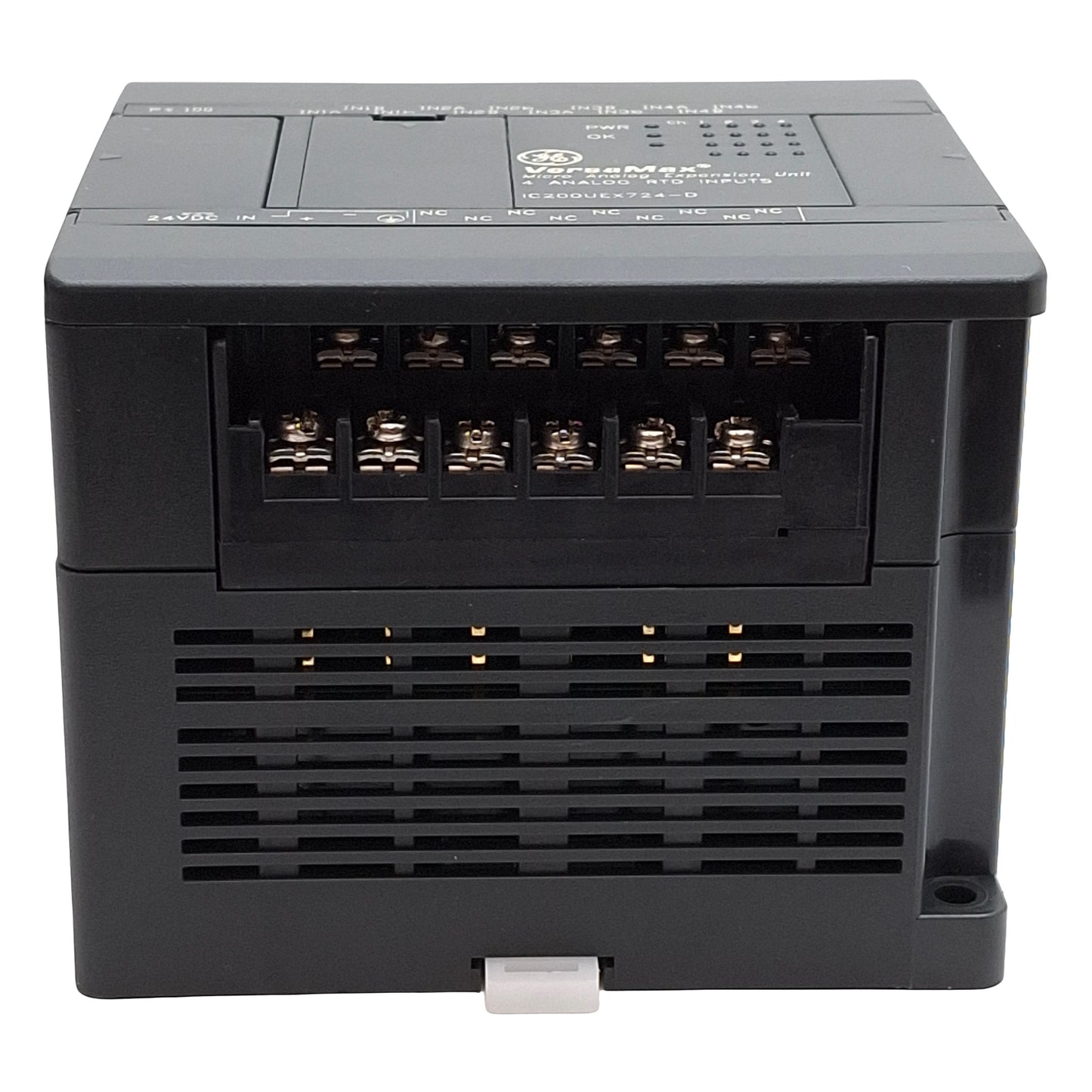 Used GE IC200UEX724-D VersaMax Micro Analog Expansion Unit, 4x PT100 RTD Inputs