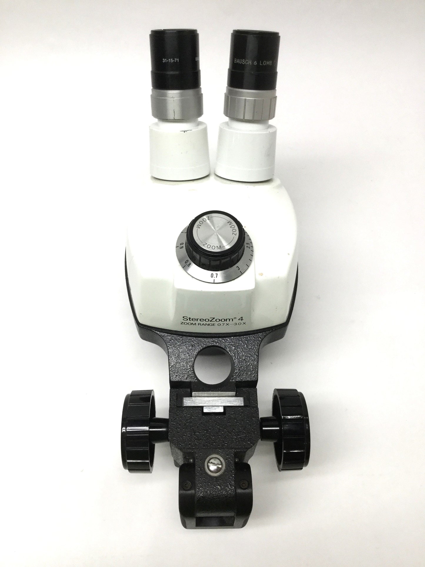 Used Bausch & Lomb StereoZoom 4 Stereo Microscope Head 0.7x to 3x w/10x Eyepieces