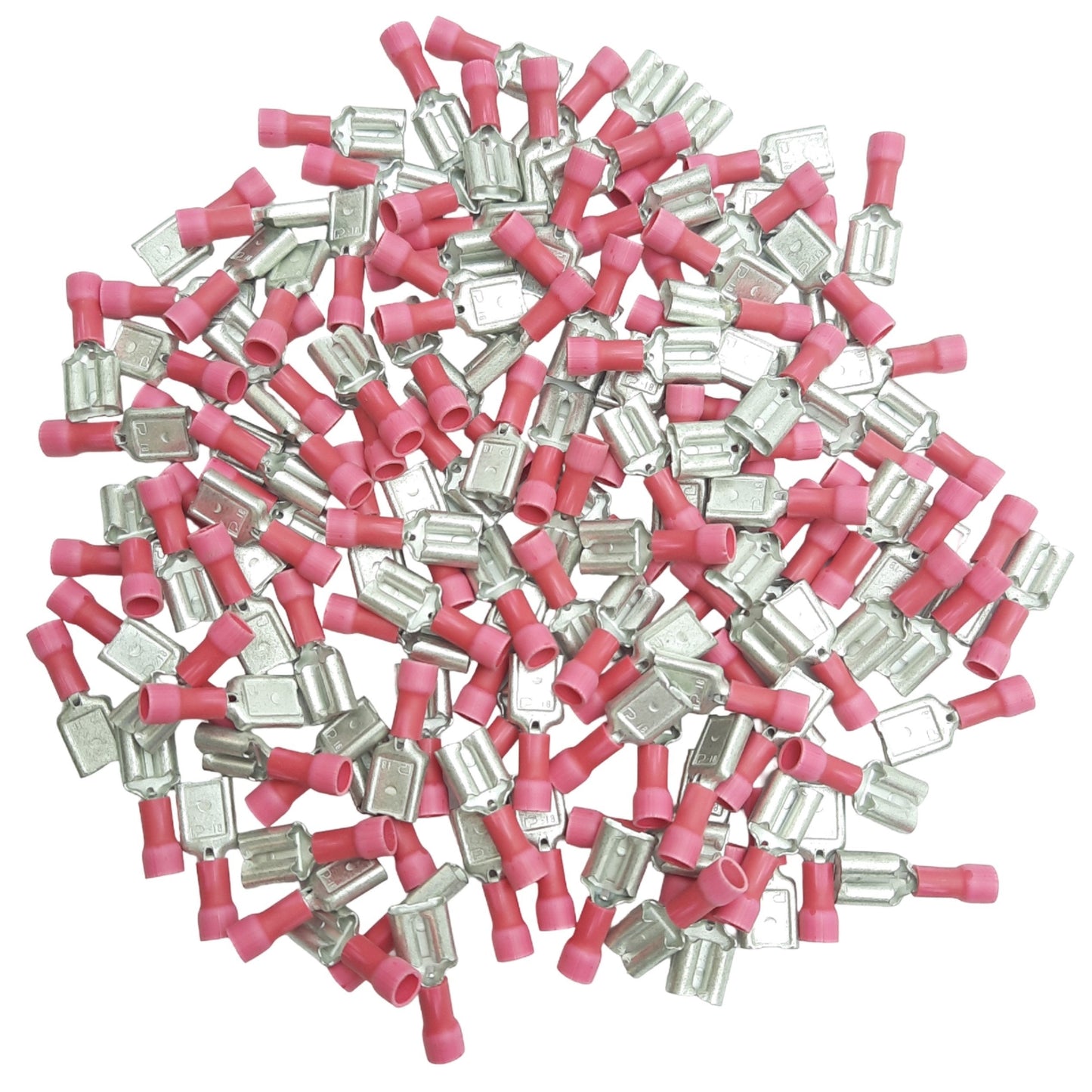 New Lot of 100 Panduit DV18-250B Female Disconnect 18AWG - 22AWG, 6.3mm x 0.8mm