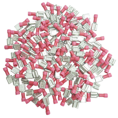 New Lot of 100 Panduit DV18-250B Female Disconnect 18AWG - 22AWG, 6.3mm x 0.8mm