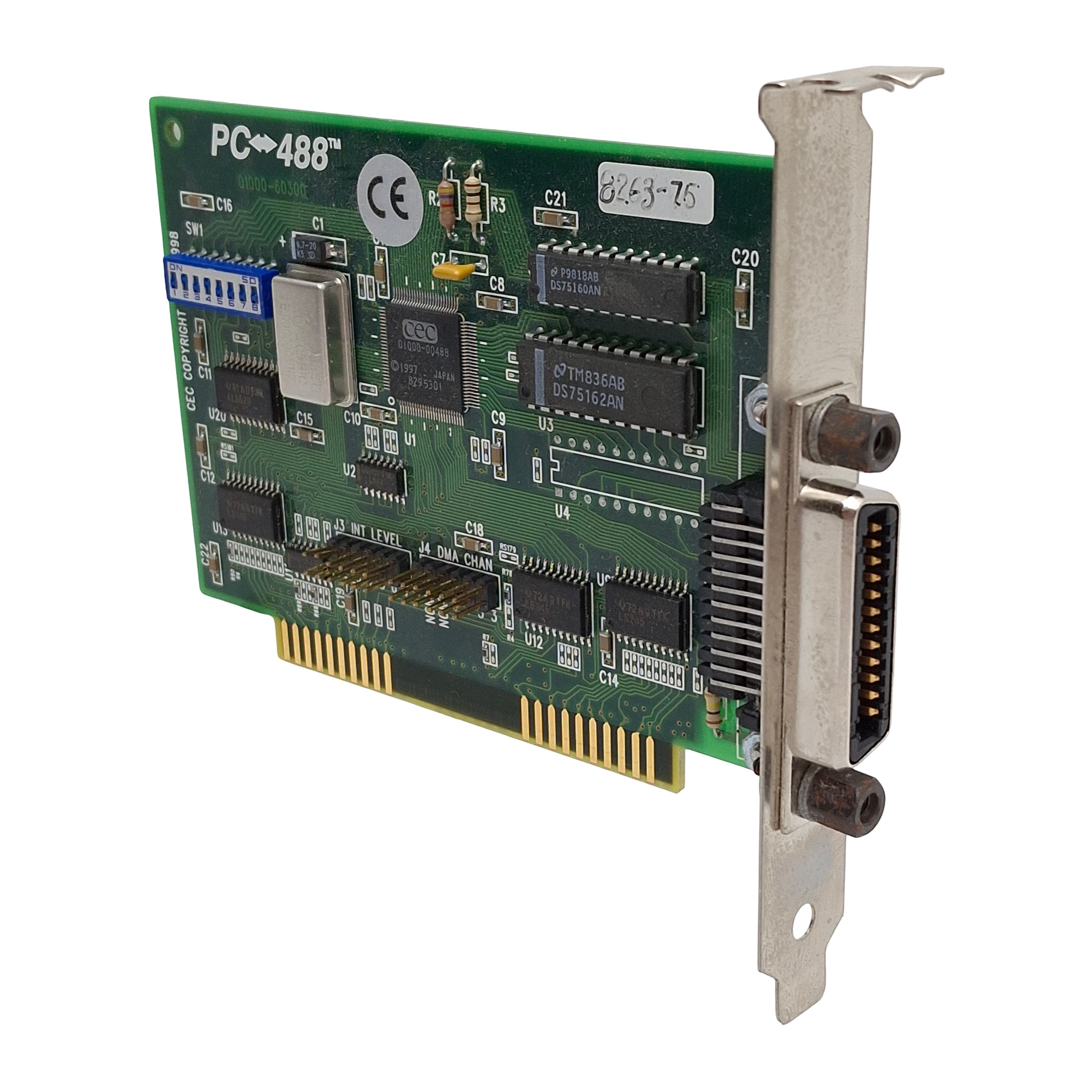 CEC PC-488 01000-60300 Rev D General Purpose Interface Bus Card IEEE-4 ...
