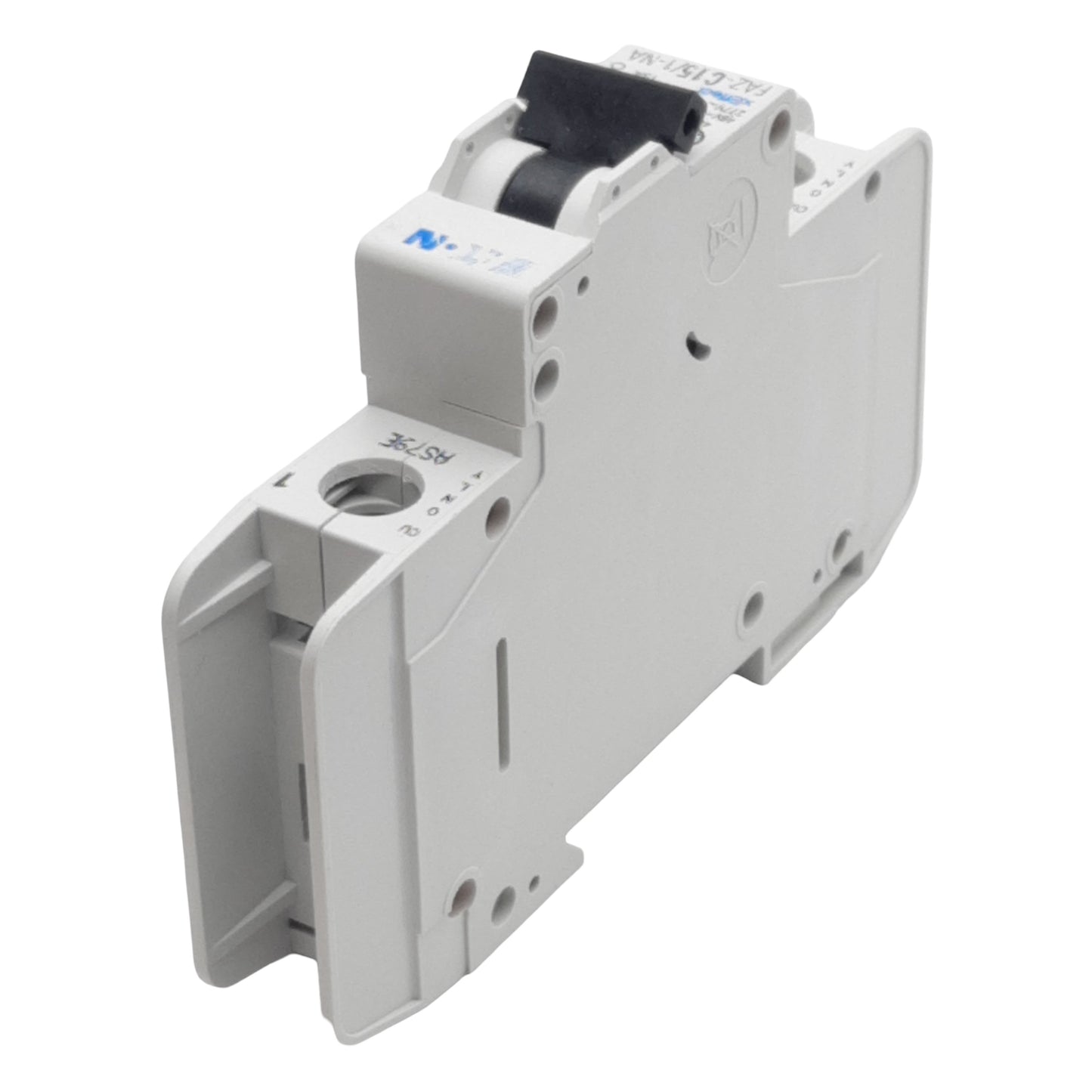 Used Eaton FAZ-C15/1-NA-SP Circuit Breaker 1-Pole, 15A 48VDC/277VAC, DIN Rail