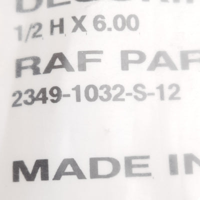 New Lot of 3 RAF Electronic Hardware 2349-1032-S-12 Hex Standoff 6in, #10-32