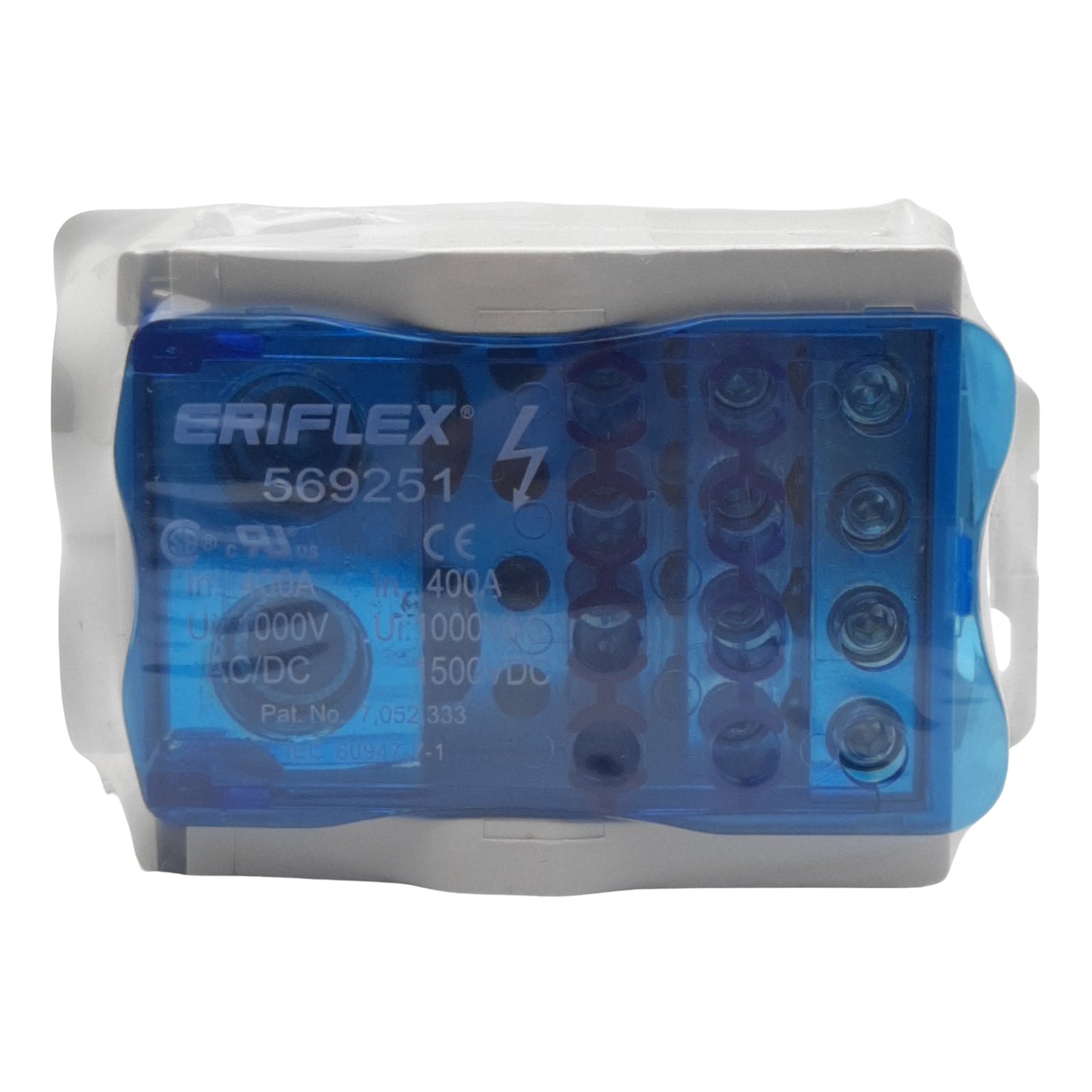 New nVent UD-400A-212AL Single Pole Distribution Block, 1-Pole, 400A 1500VDC/1000VAC