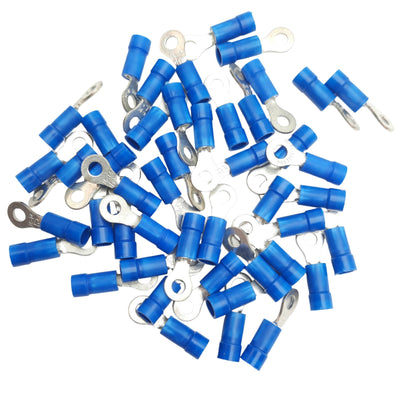 New Lot of 100 Panduit PN14-6RN Ring Connector #6 Stud, 14AWG - 16AWG, 4.5mm