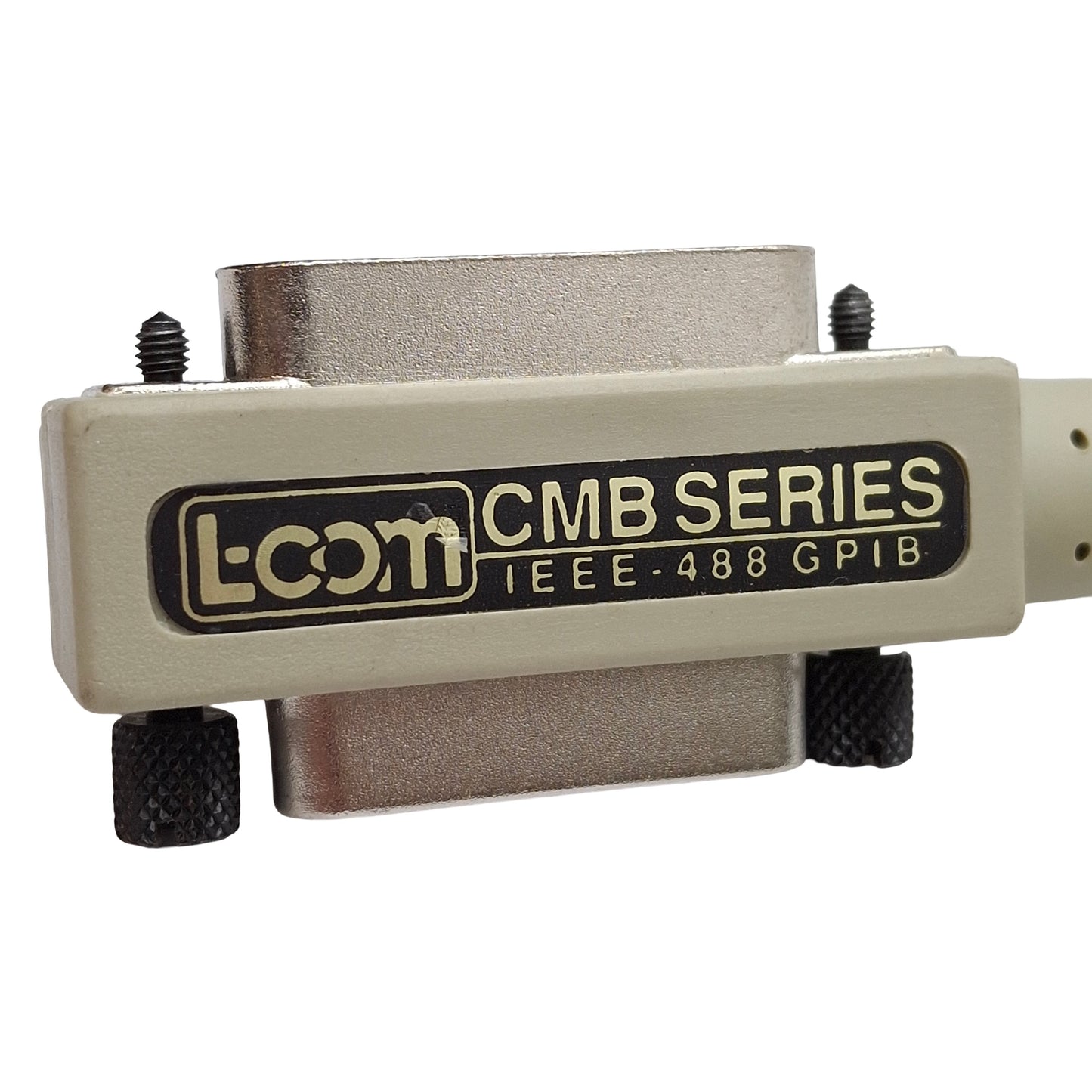Used L-Com CMB24-3M Molded IEE-488 GPIB Cable Assembly, 24-Pin, Shielded, 3m Long