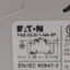 Used Eaton FAZ-C0.5/1-NA-SP Circuit Breaker, 1-Pole, 0.5A 48VDC/277VAC, DIN Rail