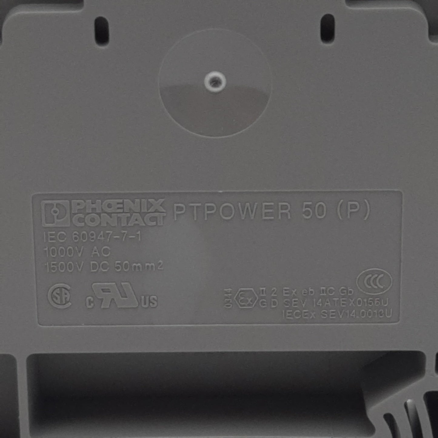 New Phoenix Contact 3260050 High-Voltage Terminal Block, 1-Pole, 150A 1000VAC, Gray